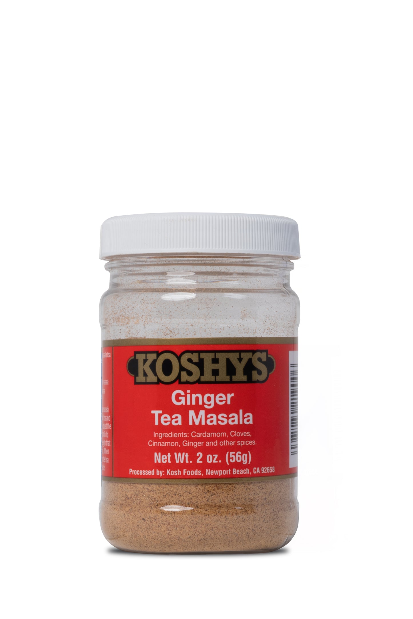 ginger tea, ginger masala chai, masala, 2oz., masala, tea, chai, Koshys