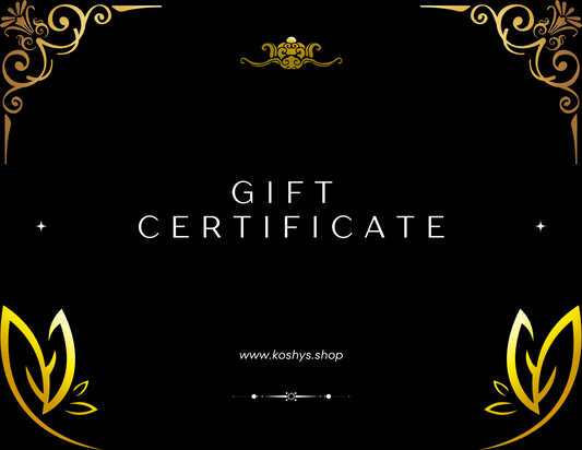 Koshys Gift Certificate - Kosh Intl Foods